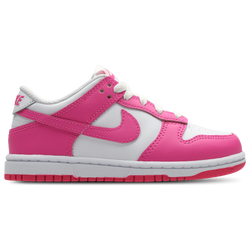 Pre School Shoes - Nike Dunk Low - White-Laser Fuchsia