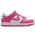 Nike Dunk Low - Pre School Shoes White-Laser Fuchsia