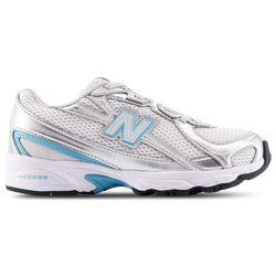 Pre School Shoes - New Balance 740 Bungee Lace - Grey Matter-Taffy Blue