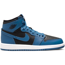 Pre School Shoes - Jordan 1 Retro High - Dk Marina Blue-Black-White