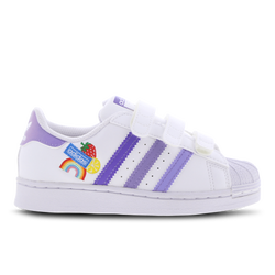 Pre School Shoes - adidas Superstar - Ftwr White-Light Purple-Magic Lilac