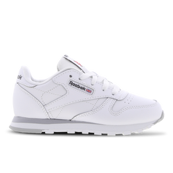 Pre School Shoes - Reebok Classic Leather - Ftwr White-Pure Grey 3-Pure Grey 7