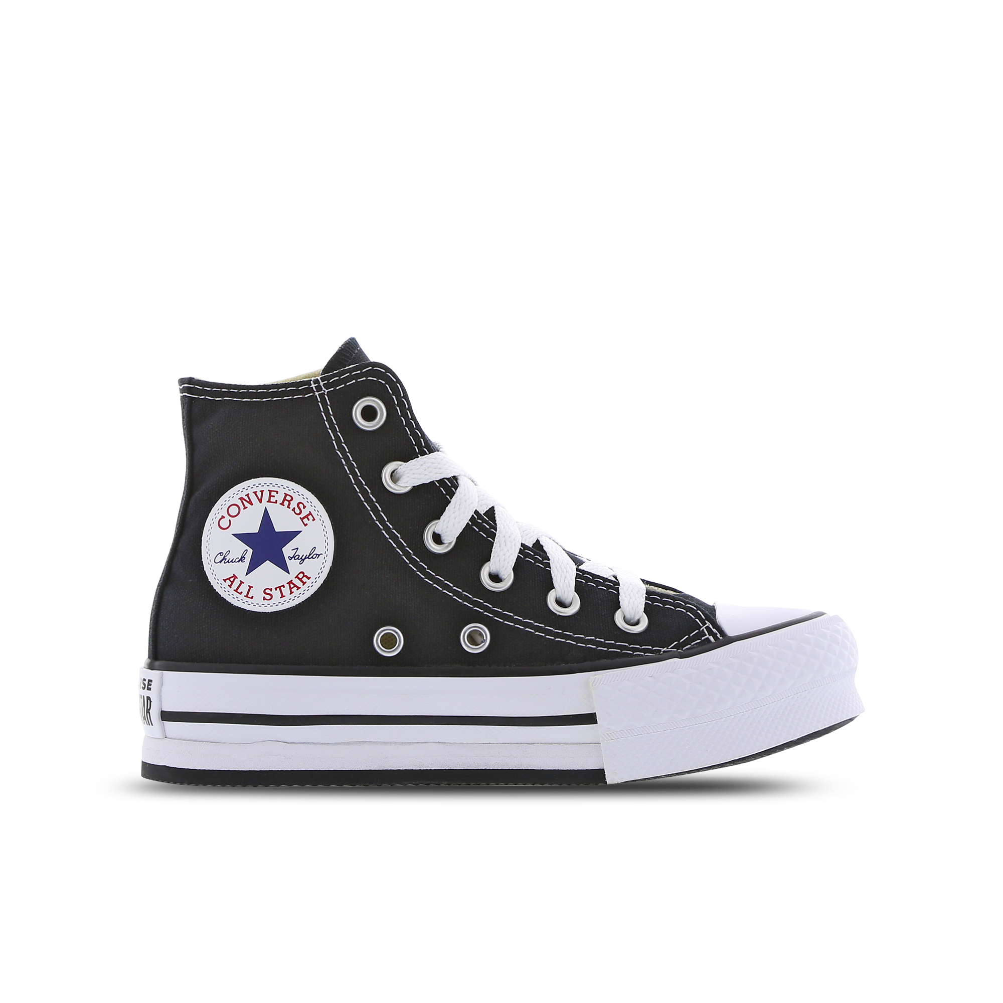 Black converse high tops on sale footlocker