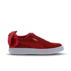 Pre School Shoes - Puma Suede Bow - Paradise Pink-Paradise Pink-White