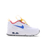 Nike Air Max 90 Leather - Maternelle Chaussures White-Photo Blue-University Gold