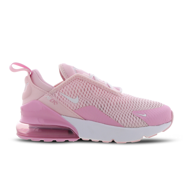 Girls Preschool Nike Nike Air Max 270 - Girls' Preschool Shoe Pink/White Size 03.0 - CV9647-600
