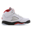 Jordan 5 Retro - Maternelle Chaussures True White-Fire Red-Black