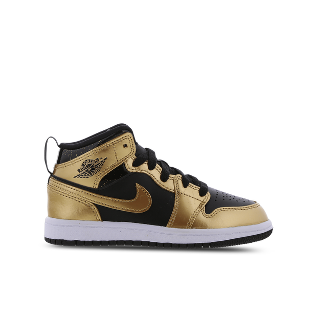 Air Jordan 1 Mid SE PS 'Metallic Gold Black' - DR6968-071