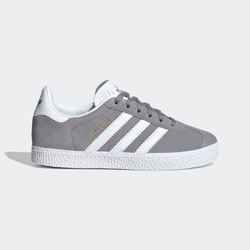 Pre escolar Zapatillas - adidas Gazelle - Grey Three-Cloud White-Gold Metallic