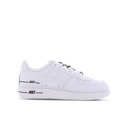 Pre School Shoes - Nike Air Force 1 - White-White-Black