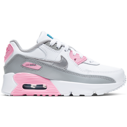Pre School Shoes - Nike Air Max 90 - Lt Smoke Grey-Silver-Pink