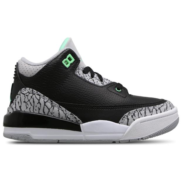 Jordan 3 Retro Grün Glow Gs, Schwarz/grün Glow-wolf Grey-weiß EU32 - DM0966-031