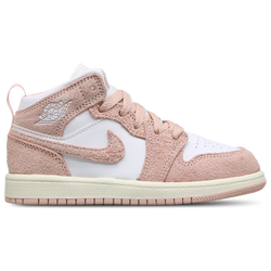 Pre School Shoes - Jordan 1 Mid - White-Legend Pink-Sail