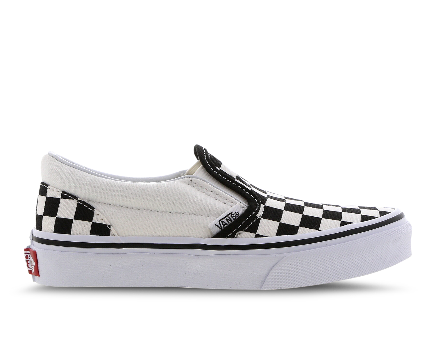 checkerboard vans foot locker