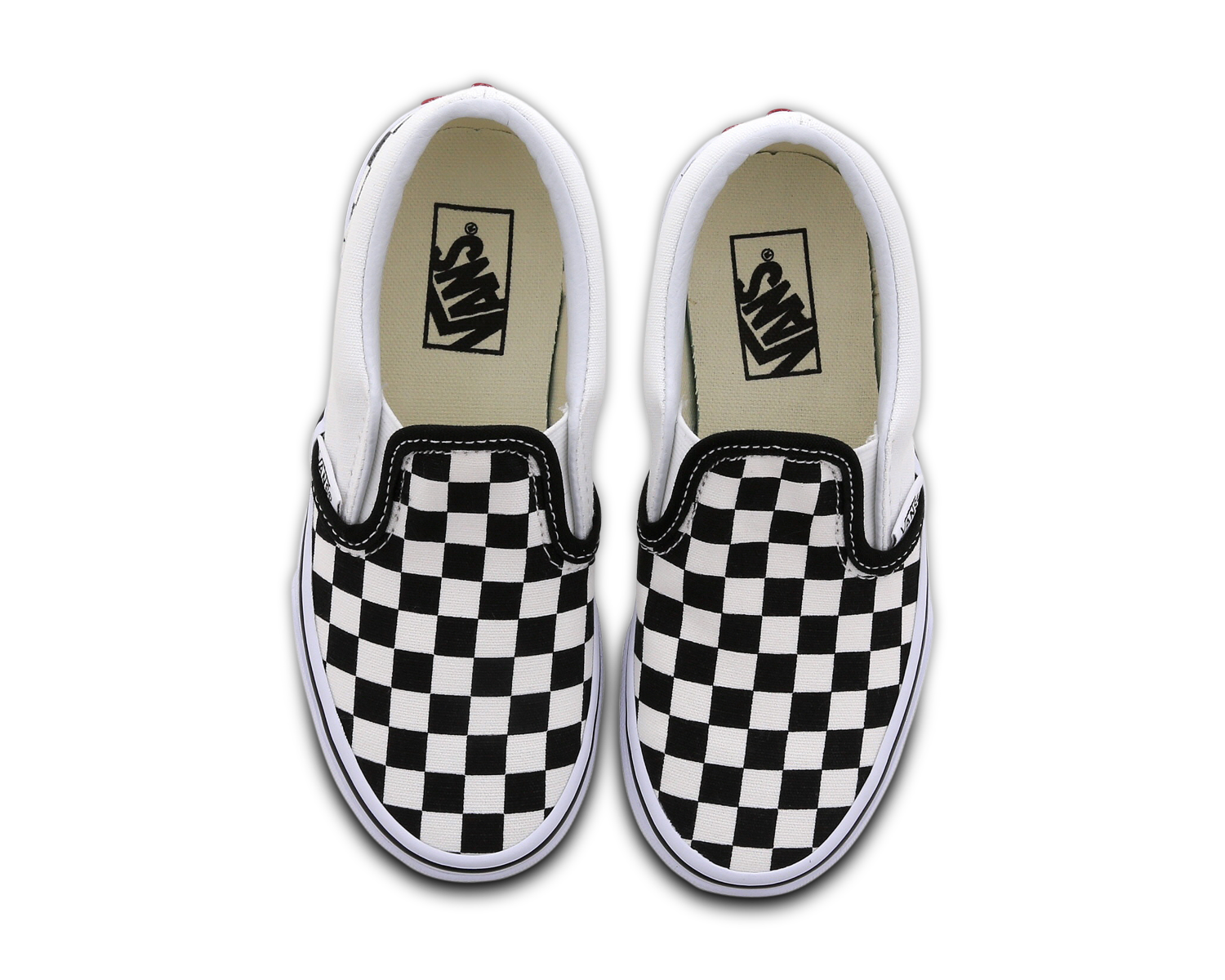 checkerboard vans foot locker