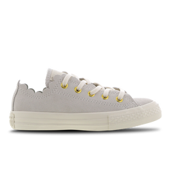 Pre School Shoes - Converse Chuck Taylor All Star Frilly Thrills Low - Egret-Egret-White