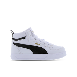 Pre School Shoes - Puma Caven 2.0 Mid - White-Black-Gold