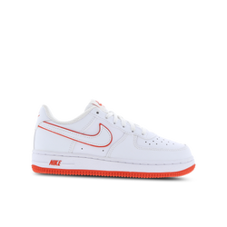 Pre School Shoes - Nike Air Force 1 Low - White-White-Picante Red