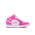Jordan 1 Mid - Pre School Shoes White-Med Soft Pink-Fierce Pink