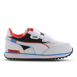 Pre School Shoes - Puma Rider Strike - White-Black-Hot Coral