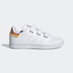 Pre School Shoes - adidas Stan Smith - Cloud White-Cloud White-Almost Yellow