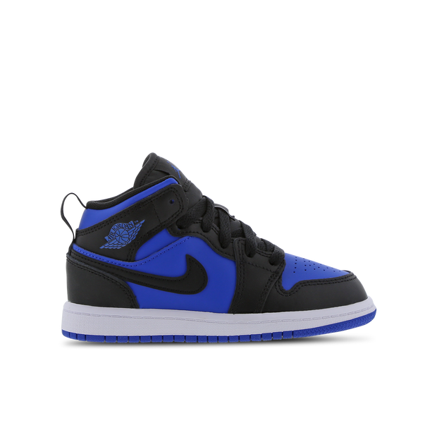 Jordan 1 Mid Kleuterschoenen - Zwart - DQ8424-042