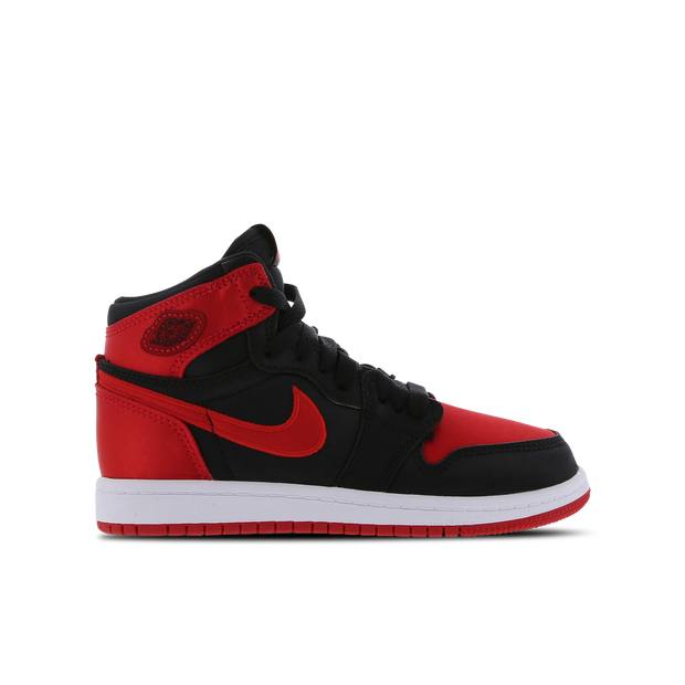 Jordan Air Jordan 1 Retro Hi Og Satin Ps, Schwarz/university Rot-weiß - FD5304-061