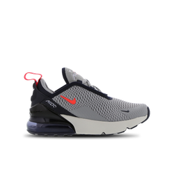 Pre School Shoes - Nike Air Max 270 - Lt Smoke Grey-Bright Crimson-Dark Obsidian