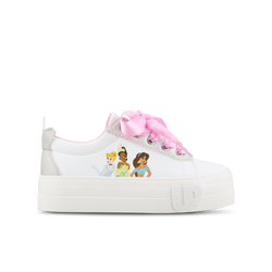 Vorschule Schuhe - GROUND UP Princess Low Top - White-Pink-White