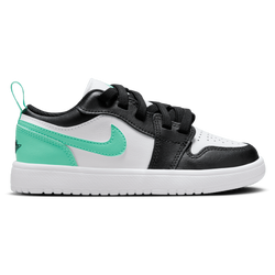 Pre School Shoes - Jordan Air Jordan 1 Low Alt - White-Black-Green Glow