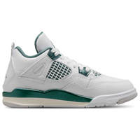 Pre School Shoes - Jordan AJ4 Retro - White-Oxidized Green-Netural Grey