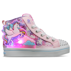 Vorschule Schuhe - Skechers Twi-lites 2.0 - Pink Synthetic-Multi Trim