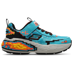 Vorschule Schuhe - Skechers Mega-craft 4K - Turquoise Synthetic-Textile-Black