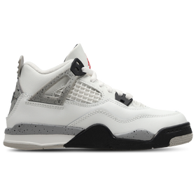 Retro 4 - Pre School - Summit White / Fire Red / Tech Gre