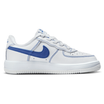 White-Deep Royal Blue