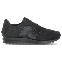 Pre School Shoes - New Balance 327 Bungee Lace - Black-Black