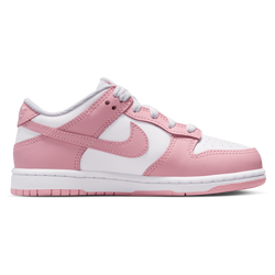 Pre School Shoes - Nike Dunk Low - White-Med Soft Pink-White