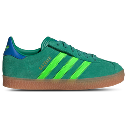 Pre School Shoes - adidas Gazelle - Semi Court Green-Solar Green