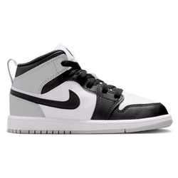 Pre escolar Zapatillas - Jordan Aj1 Mid - White-Black-Lt Smoke Grey