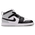 Jordan Aj1 Mid - Pre escolar Zapatillas White-Black-Lt Smoke Grey