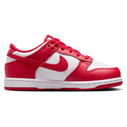 Pre School Shoes - Nike Dunk Low - White-University Red