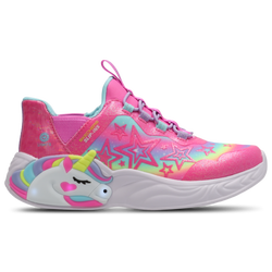 Pre escolar Zapatillas - Skechers Slip-in Unicorn - Pink Sparkle Synthet-Multi Trim