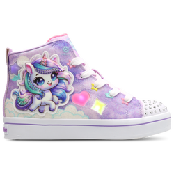 Vorschule Schuhe - Skechers Twi-lites 2.0 - Lavender Synthetic-Multi Trim