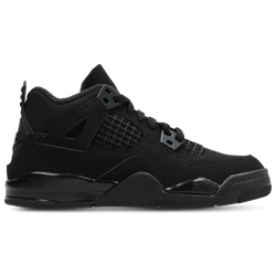 Pre School Shoes - Jordan Retro 4 - Black-Black-Lt Graphite