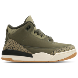 Pre School Shoes - Jordan AJ3 Retro - Medium Olive-Sequoia