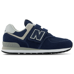 Vorschule Schuhe - New Balance 574 Hook & Loop - Navy-White