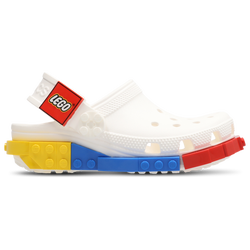 Grade School Shoes - Crocs Classic Lego Clog - White-White