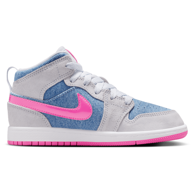 Jordan Air Jordan 1 herensneaker blauw en roze