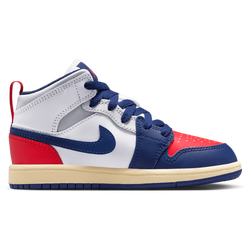 Vorschule Schuhe - Jordan Aj1 Mid - White-University Red