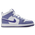 Jordan Aj1 Mid - Pre School Shoes Dusty Amethyst-White